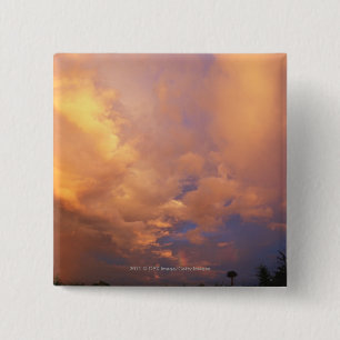Bóton Quadrado 5.08cm Ajuste de Sun atrás das nuvens