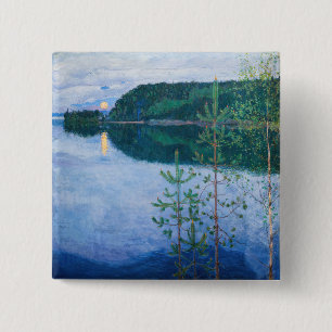 Bóton Quadrado 5.08cm Akseli Gallen-Kallela - Primavera Night