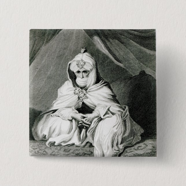 Bóton Quadrado 5.08cm Alameen Ben Mohammed (Frente)