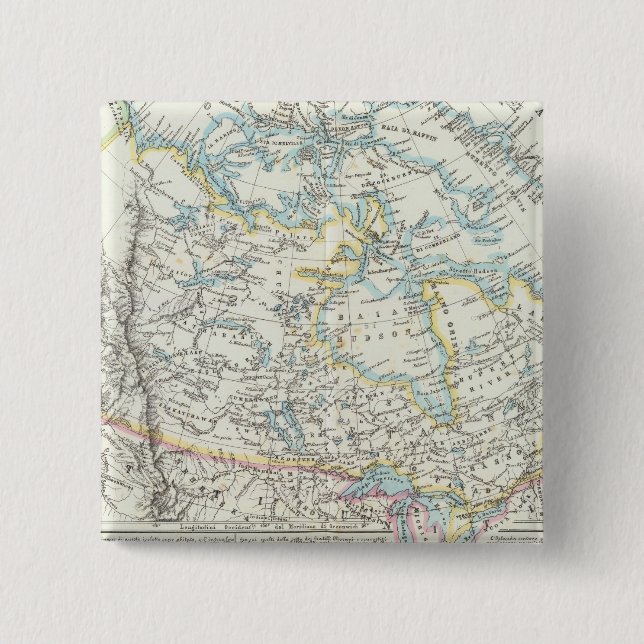 Bóton Quadrado 5.08cm Alasca, Canadá, Groenlândia (Frente)