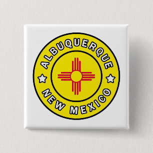 Bóton Quadrado 5.08cm Albuquerque Novo México
