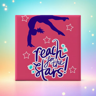 Bóton Quadrado 5.08cm Alcance para o Tumbling da Ginástica das Estrelas
