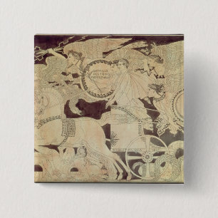 Bóton Quadrado 5.08cm Alegoria da batalha de Austerlitz