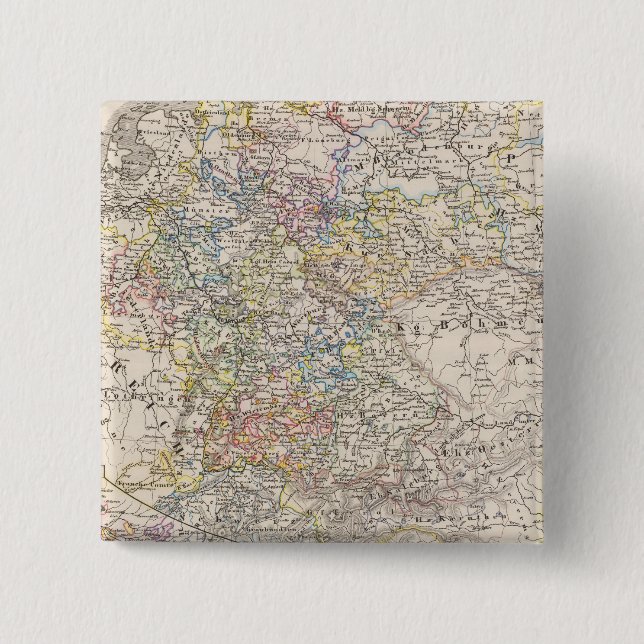 Bóton Quadrado 5.08cm Alemanha de 1649 a 1792 (Frente)
