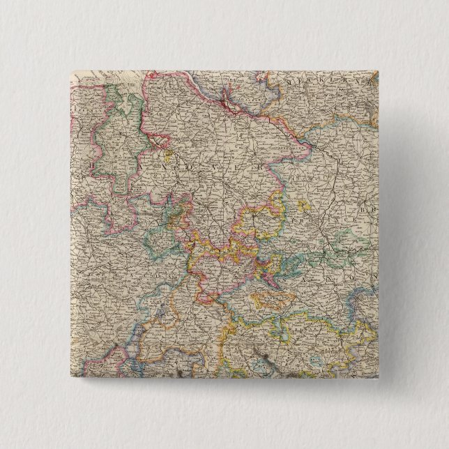 Bóton Quadrado 5.08cm Alemanha Ocidental (Frente)