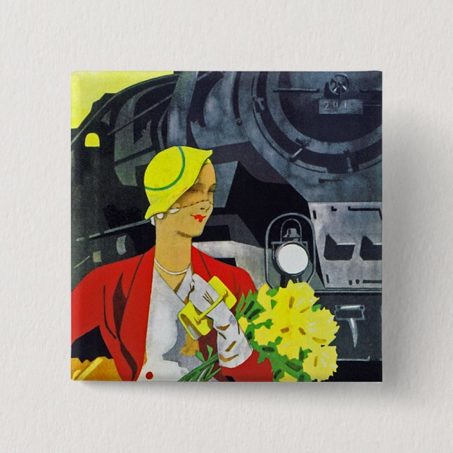 Bóton Quadrado 5.08cm Alemanha quer te ver (Frente)