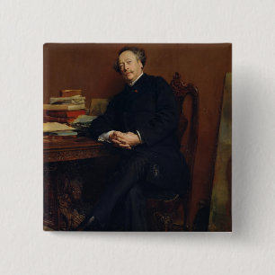 Bóton Quadrado 5.08cm Alexander Dumas Fils 1877