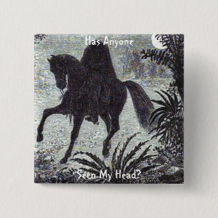 Bóton Quadrado 5.08cm Alguém Viu Minha Cabeça? Botao