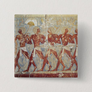 Bóton Quadrado 5.08cm Alivio que descreve a parada em honra de Hathor