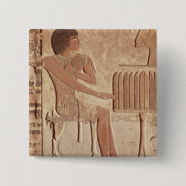 Bóton Quadrado 5.08cm Alivio que descreve os falecidos assentados (Frente)