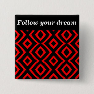 Bóton Quadrado 5.08cm Allow-Red_