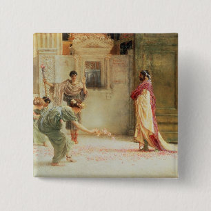 Bóton Quadrado 5.08cm Alma-Tadema Caracalla: 211 AD 1902