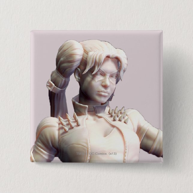 Bóton Quadrado 5.08cm Alternativa Harley Quinn 2 (Frente)