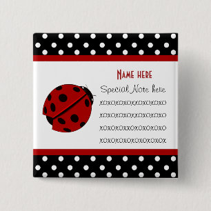 Bóton Quadrado 5.08cm Amaldiça o botão customizável