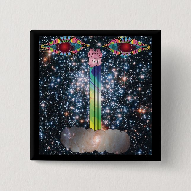 Bóton Quadrado 5.08cm Amanhã nunca sabe (Frente)