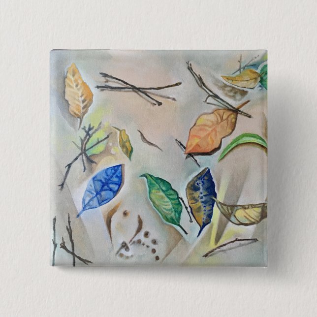 Bóton Quadrado 5.08cm Amazon Floor (Frente)