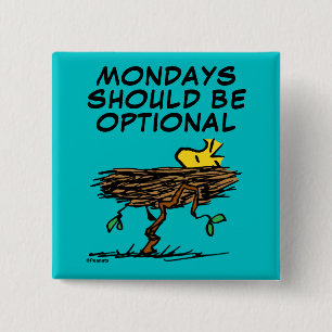 Bóton Quadrado 5.08cm Amendoins   Estopa de madeira