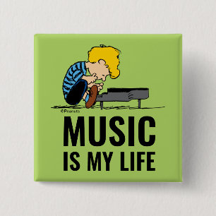 Bóton Quadrado 5.08cm Amendoins   Schroeder