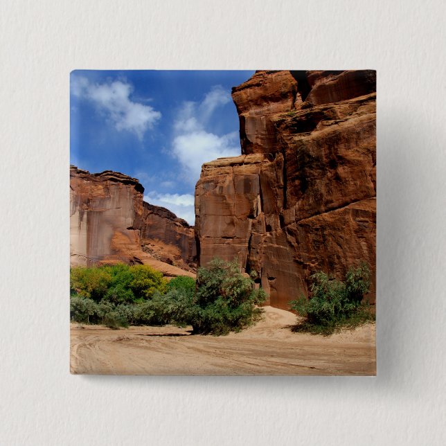 Bóton Quadrado 5.08cm América do Norte, EUA, Arizona, Navajo 5 (Frente)