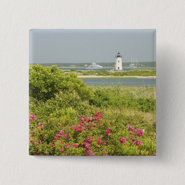 Bóton Quadrado 5.08cm América do Norte, EUA, Massachusetts, Martha's (Frente)