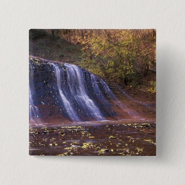 Bóton Quadrado 5.08cm América do Norte, EUA, Utah, Zion National Park. (Frente)