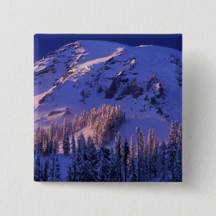 Bóton Quadrado 5.08cm América do Norte, EUA, Washington, Mt. Rainier 5