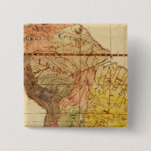Bóton Quadrado 5.08cm América do Sul 15