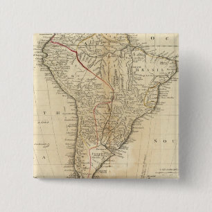 Bóton Quadrado 5.08cm América do Sul 38