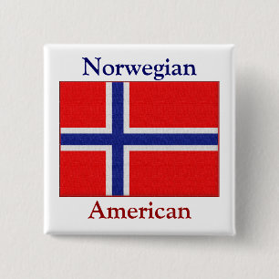 Bóton Quadrado 5.08cm Americano norueguês