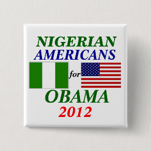 Bóton Quadrado 5.08cm Americanos nigerianos para Obama