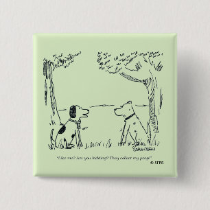 Bóton Quadrado 5.08cm Amor do cão