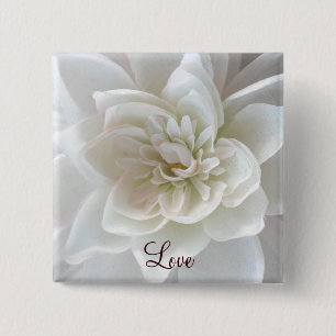 Bóton Quadrado 5.08cm Amor no Blossom_