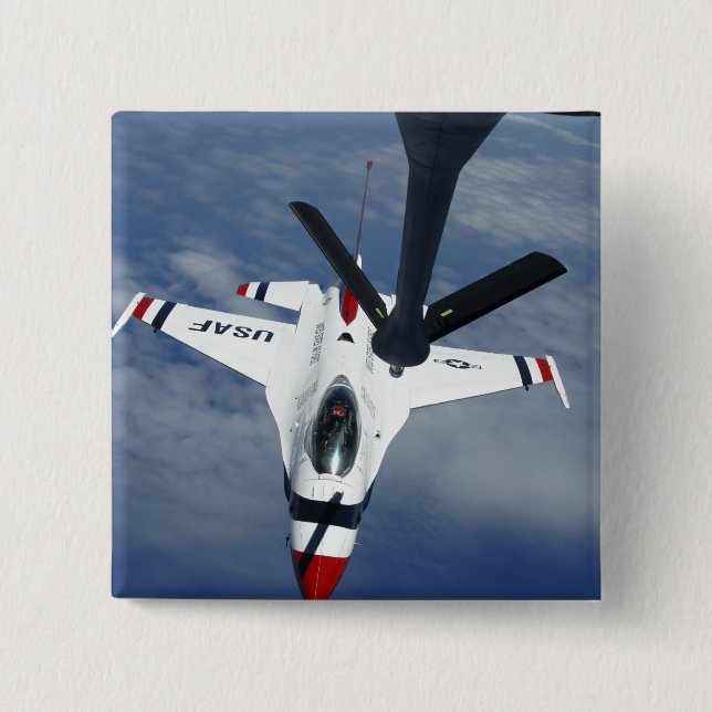 Bóton Quadrado 5.08cm An Altus KC- 135 Stratotanker (Frente)