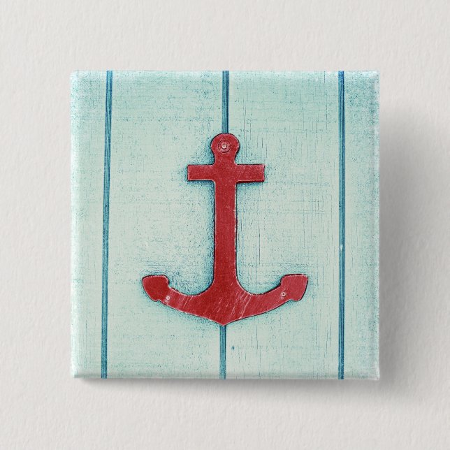 Bóton Quadrado 5.08cm Anchor Décor (Frente)