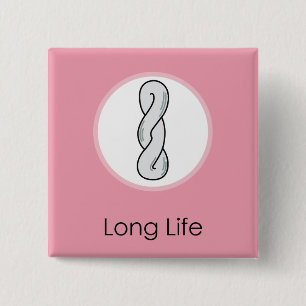 Bóton Quadrado 5.08cm Aniversário do coreano de Doljabi Doljanchi Dol ø