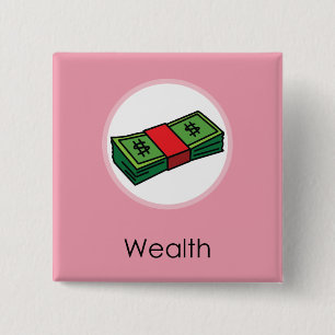 Bóton Quadrado 5.08cm Aniversário do coreano de Doljabi Doljanchi Dol ø