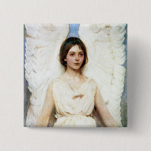 Bóton Quadrado 5.08cm Anjo