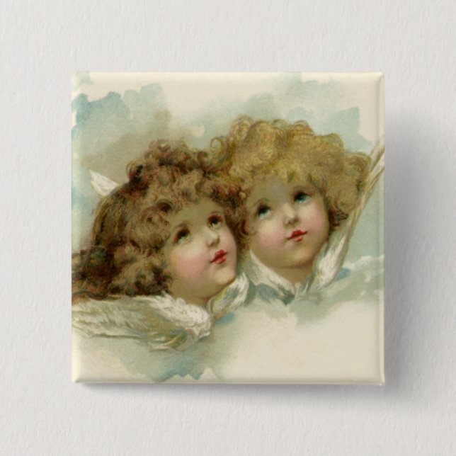 Bóton Quadrado 5.08cm Anjos do querubim (Frente)