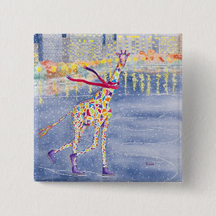 Bóton Quadrado 5.08cm Annabelle no botão do gelo