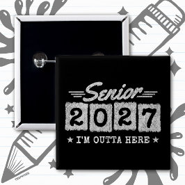 Bóton Quadrado 5.08cm Ano de Conclusão de Curso Turma de 2027