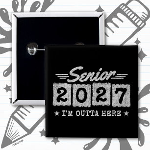 Bóton Quadrado 5.08cm Ano de Conclusão de Curso Turma de 2027
