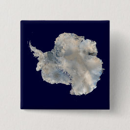 Bóton Quadrado 5.08cm Antártica (Imagem Azul Marble da NASA)
