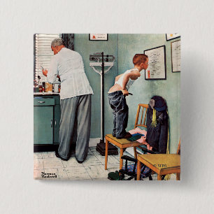 Bóton Quadrado 5.08cm Antes da Foto ou No Médico