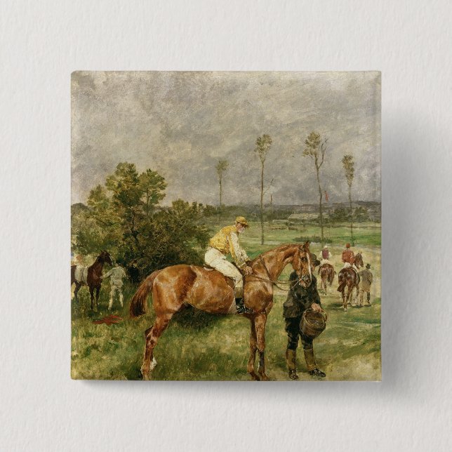 Bóton Quadrado 5.08cm Antes do começo, 1890 (Frente)