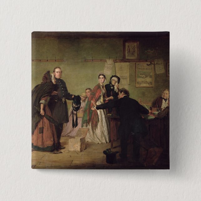 Bóton Quadrado 5.08cm Antes dos magistrados (Frente)