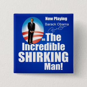 Bóton Quadrado 5.08cm Anti Barack Obama - Shirker