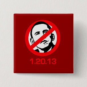Bóton Quadrado 5.08cm Anti-Obama - 1.20.13