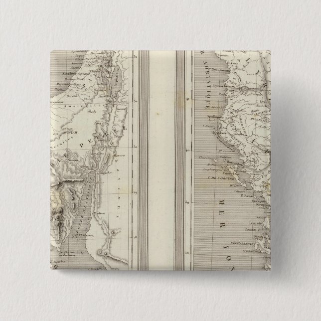 Bóton Quadrado 5.08cm Antigo Egito, Grécia Antiga (Frente)