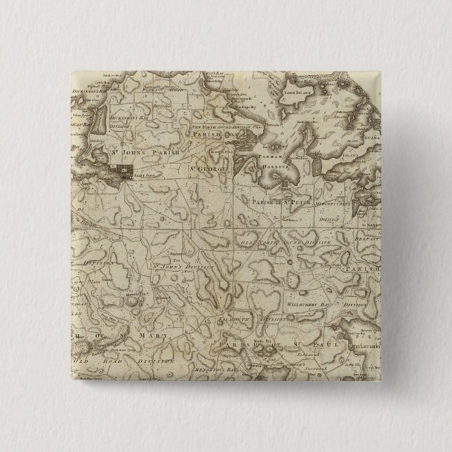 Bóton Quadrado 5.08cm Antígua (Frente)