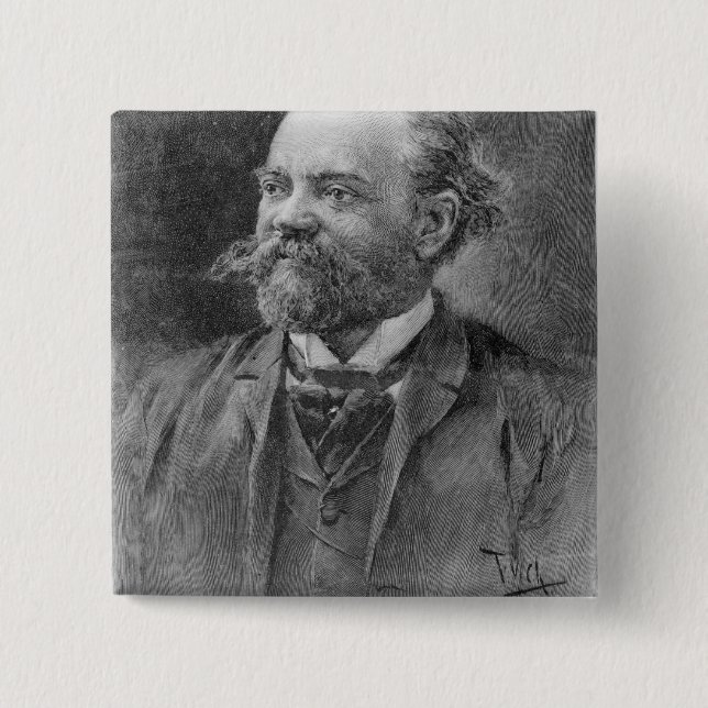 Bóton Quadrado 5.08cm Anton Dvorak, 1894 (Frente)